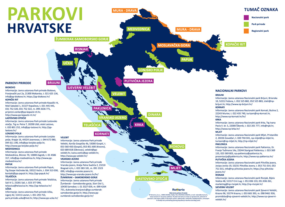 Mala karta parkova Hrvatske I 400x290mm 00