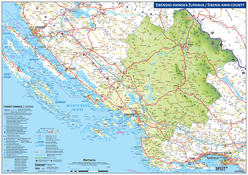 Karta Šibensko-kninske županije I 00