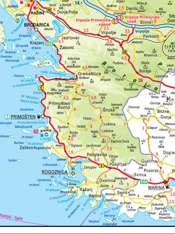 Karta Šibensko-kninske županije I 03